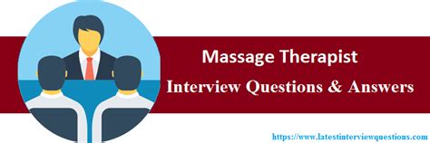 massage therapist interview questions|6 Massage Therapist Interview Questions [Updated 2024] .